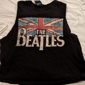 Beatles cropped muscle tee